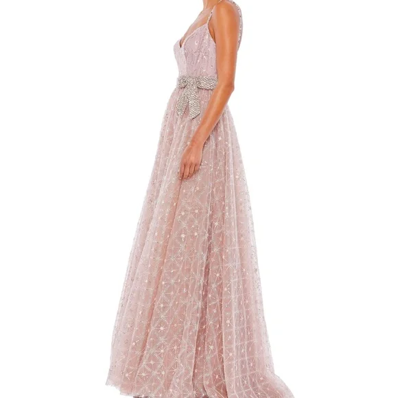 Mac Duggal 68050 Rhinestone Embellished Sweetheart Neckline Gown Size 4